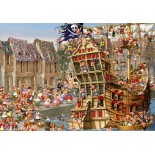 Puzzle 204 piese Grafika Kids - Francois Ruyer: François Ruyer - Pirates (Grafika-F-31934)