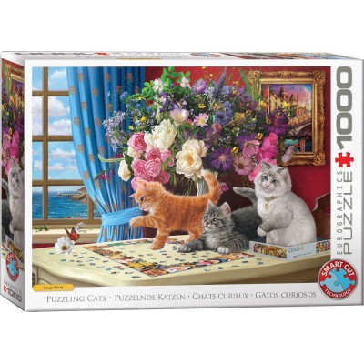 Puzzle 1000 piese Eurographics - Puzzling Cats (Eurographics-6000-5914)