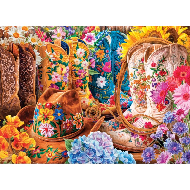Puzzle 1000 piese Eurographics - Cowgirl Boots by Lars Stewart (Eurographics-6000-5948)