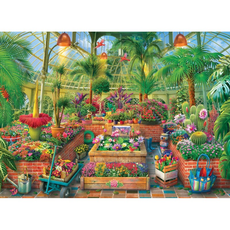 Puzzle 1000 piese Eurographics - Greenhouse Garden by Eduard (Eurographics-6000-6014)