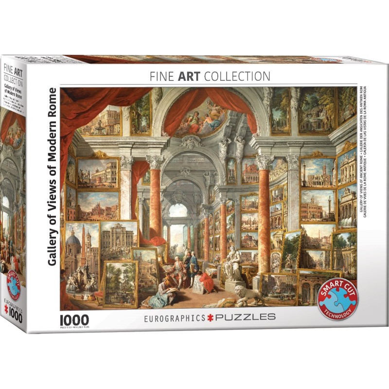 Puzzle 1000 piese Eurographics - Gallery of Views of Modern Rome (Eurographics-6000-6036)