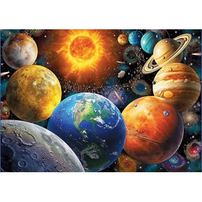 Puzzle 500 piese XXL Eurographics - Pièces XXL - Le Systéme Planétaire (Eurographics-6500-6007) 2