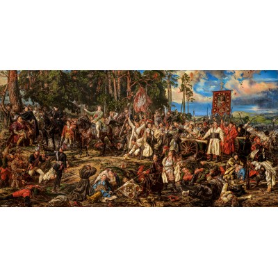 Puzzle 4000 piese Castorland - Art Collection - Kosciuszko at Raclawice, Jan Matej (Castorland-400416)