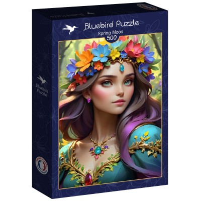 Puzzle 500 piese Bluebird - Spring Mood (Bluebird-Puzzle-F-90941)