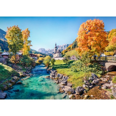 Puzzle 500 piese Bluebird - Ramsau en Automne (Bluebird-Puzzle-F-90943) 2