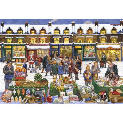 Puzzle 1000 piese Grafika - Alphabet Christmas Market (Grafika-F-33723) 2