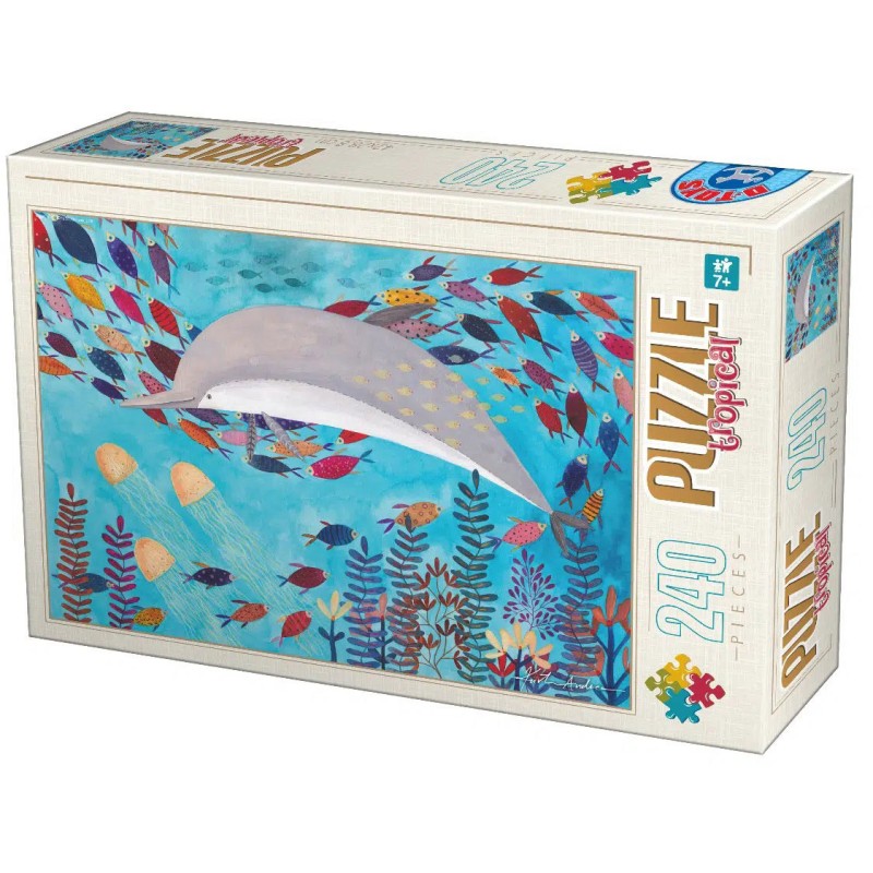 Puzzle 240 piese D-Toys - Tropical - Aquatic World (Dtoys-78469)