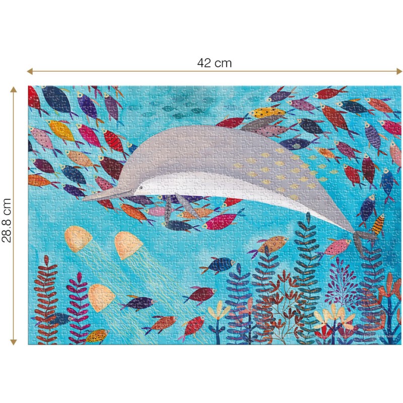 Puzzle 240 piese D-Toys - Tropical - Aquatic World (Dtoys-78469)