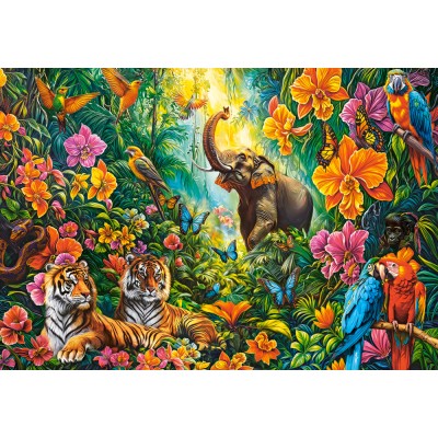 Puzzle 1000 piese Castorland - Blooming Jungle (Castorland-105427)