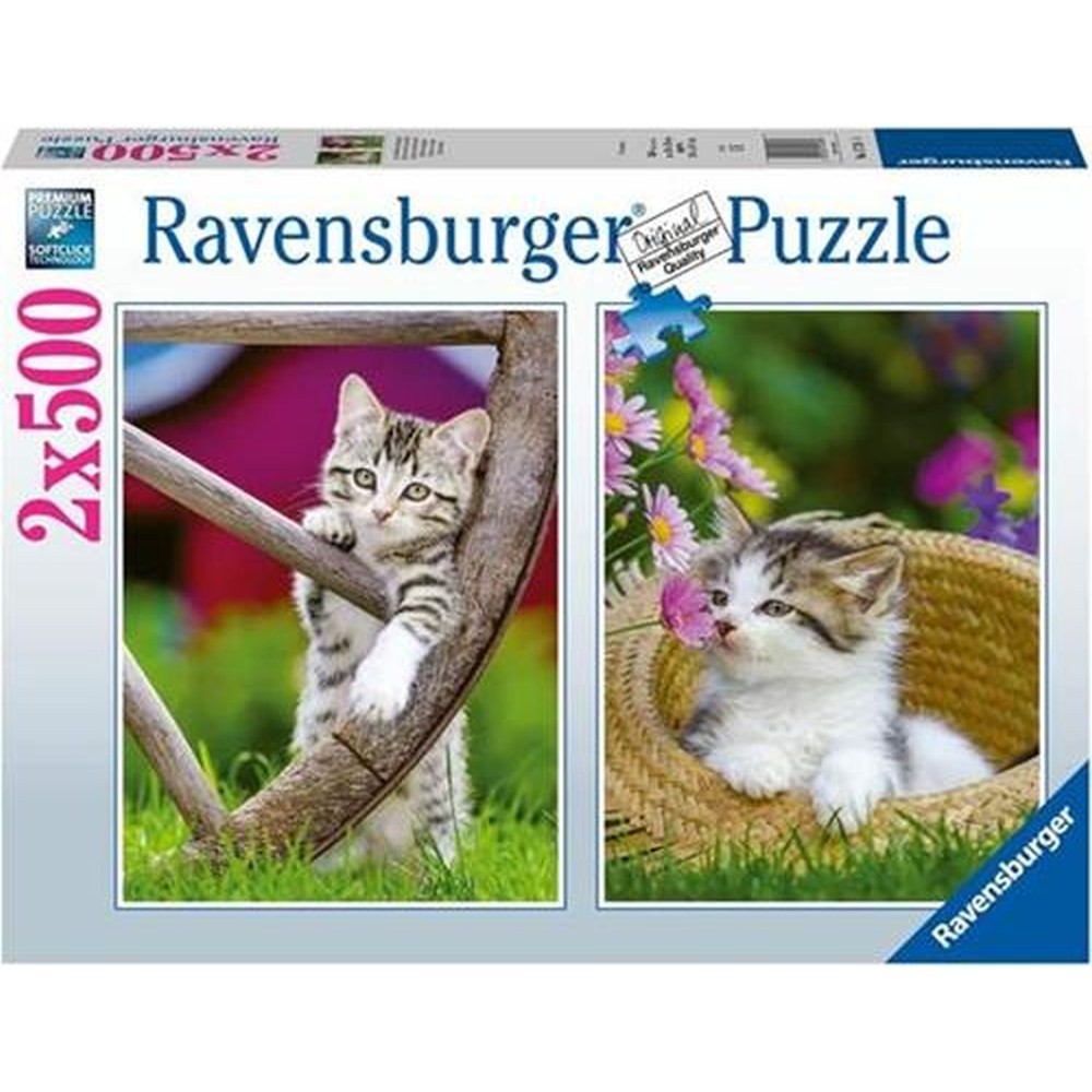 Puzzle 2x500 Piese Ravensburger - Pisicute (Ravensburger-00232)