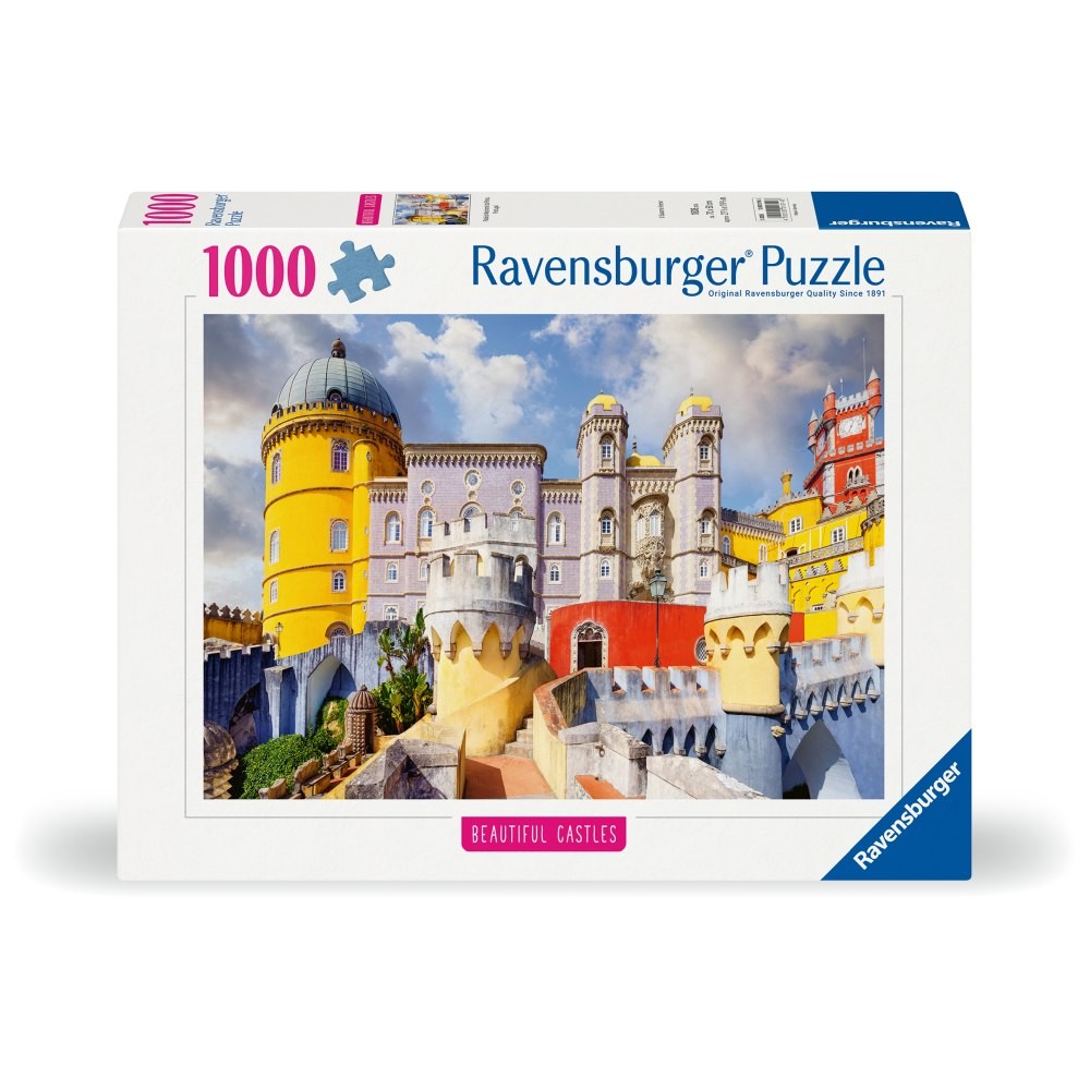 Puzzle 1000 Piese Ravensburger - Castele Minunate Palatul Pena Portugalia (Ravensburger-01314)