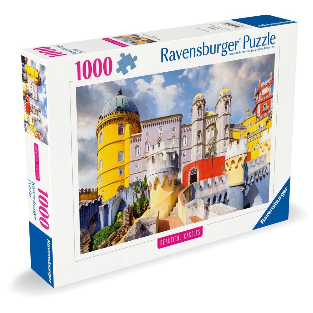 Puzzle 1000 Piese Ravensburger - Castele Minunate Palatul Pena Portugalia (Ravensburger-01314)