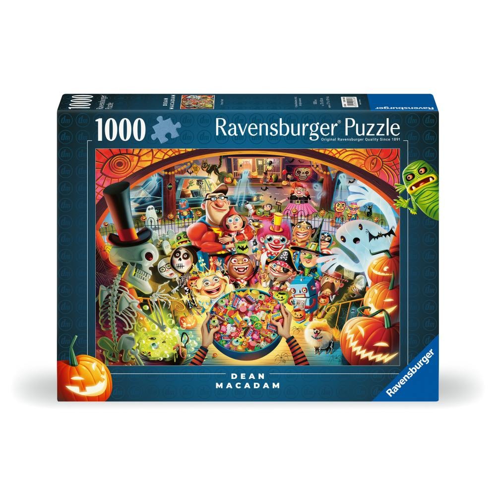 Puzzle 1000 Piese Ravensburger - Halloween Trick or Treat (Ravensburger-01348)