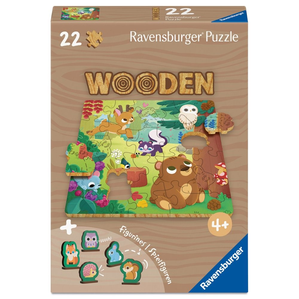 Puzzle 22 Piese Ravensburger - Din Lemn Animalele Padurii... 2