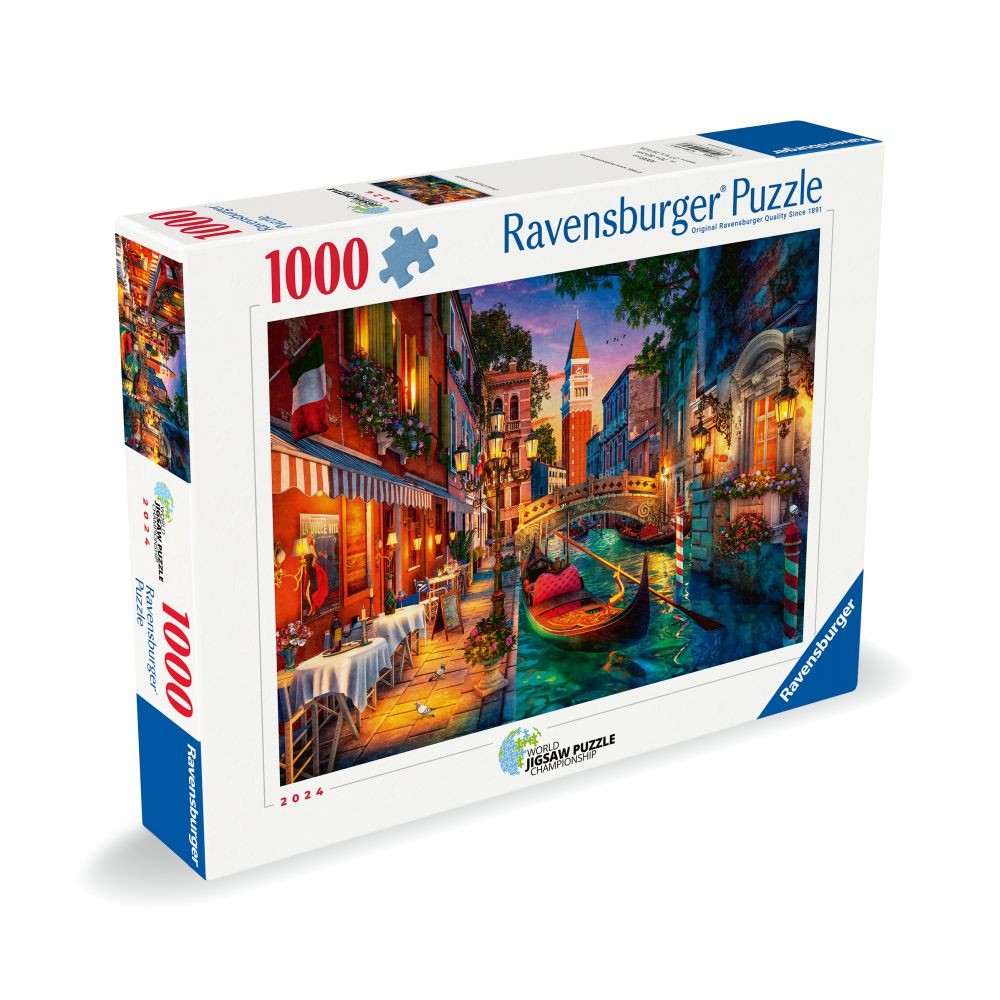 Puzzle 1000 Piese Ravensburger - Venetia in Lumina Noptii (Ravensburger-01439)