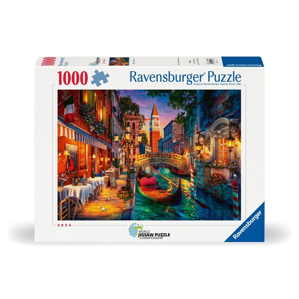 Puzzle 1000 Piese Ravensburger - Venetia in Lumina Noptii (Ravensburger-01439)