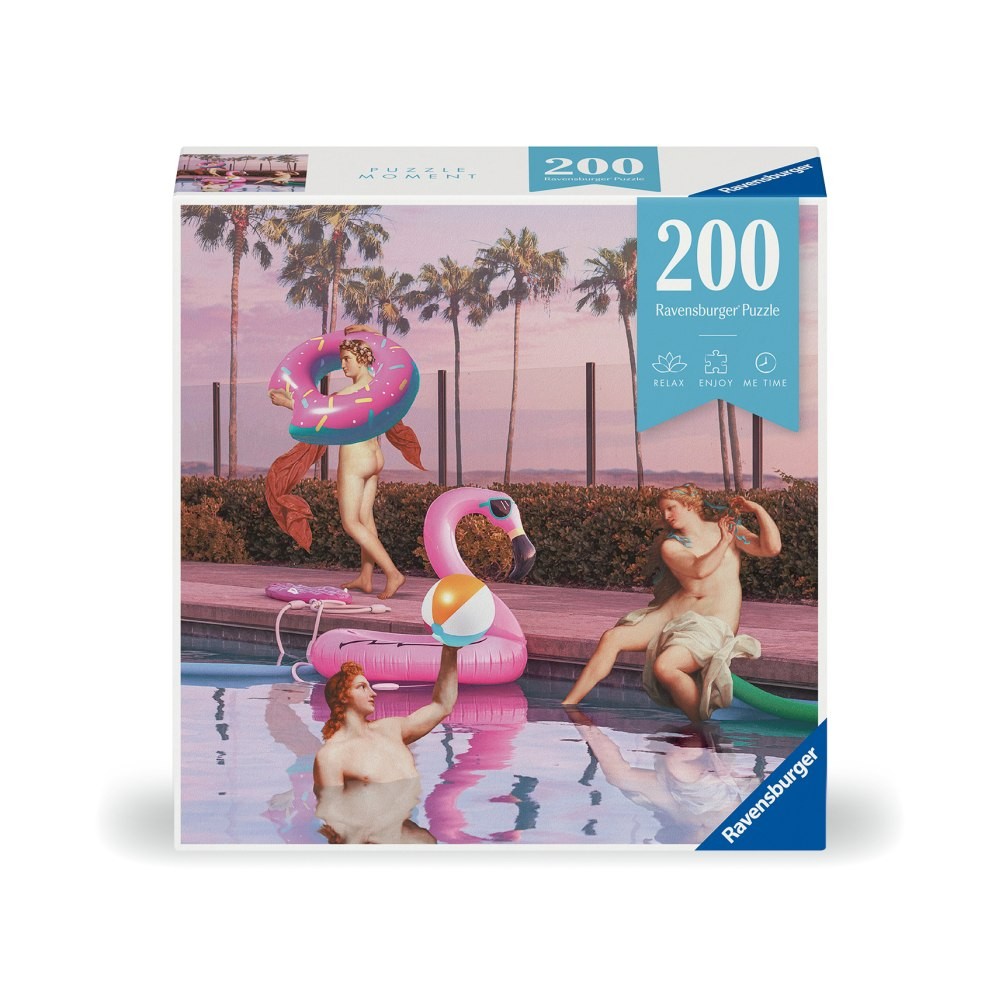 Puzzle 200 Piese Ravensburger - Femei La Piscina (Ravensburger-00768)