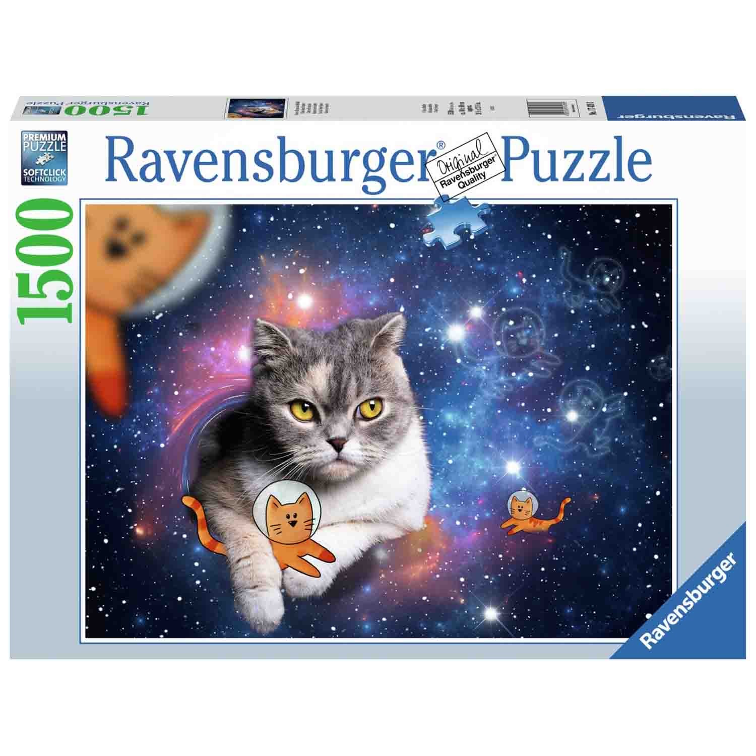 Puzzle 1500 Piese Ravensburger - Pisicute in Spatiu (Ravensburger-17439)