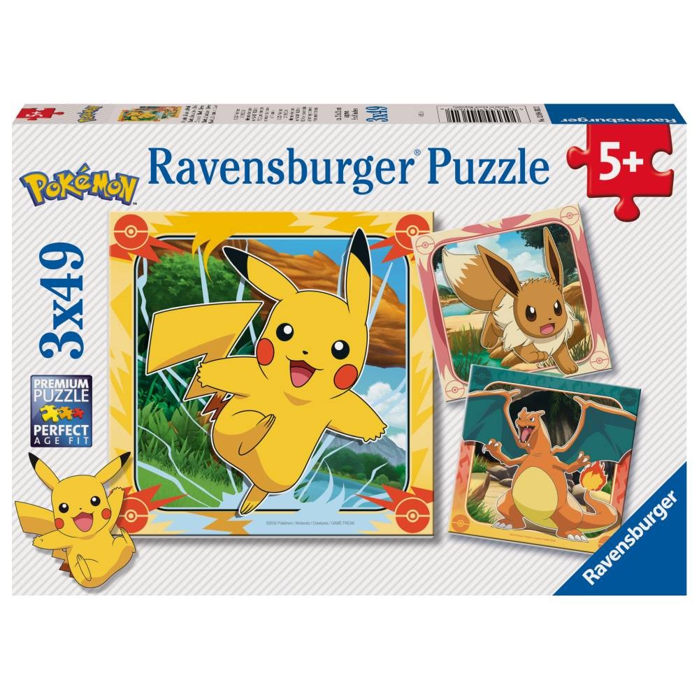 Puzzle 3x49 Piese Ravensburger - Pokemon... 2