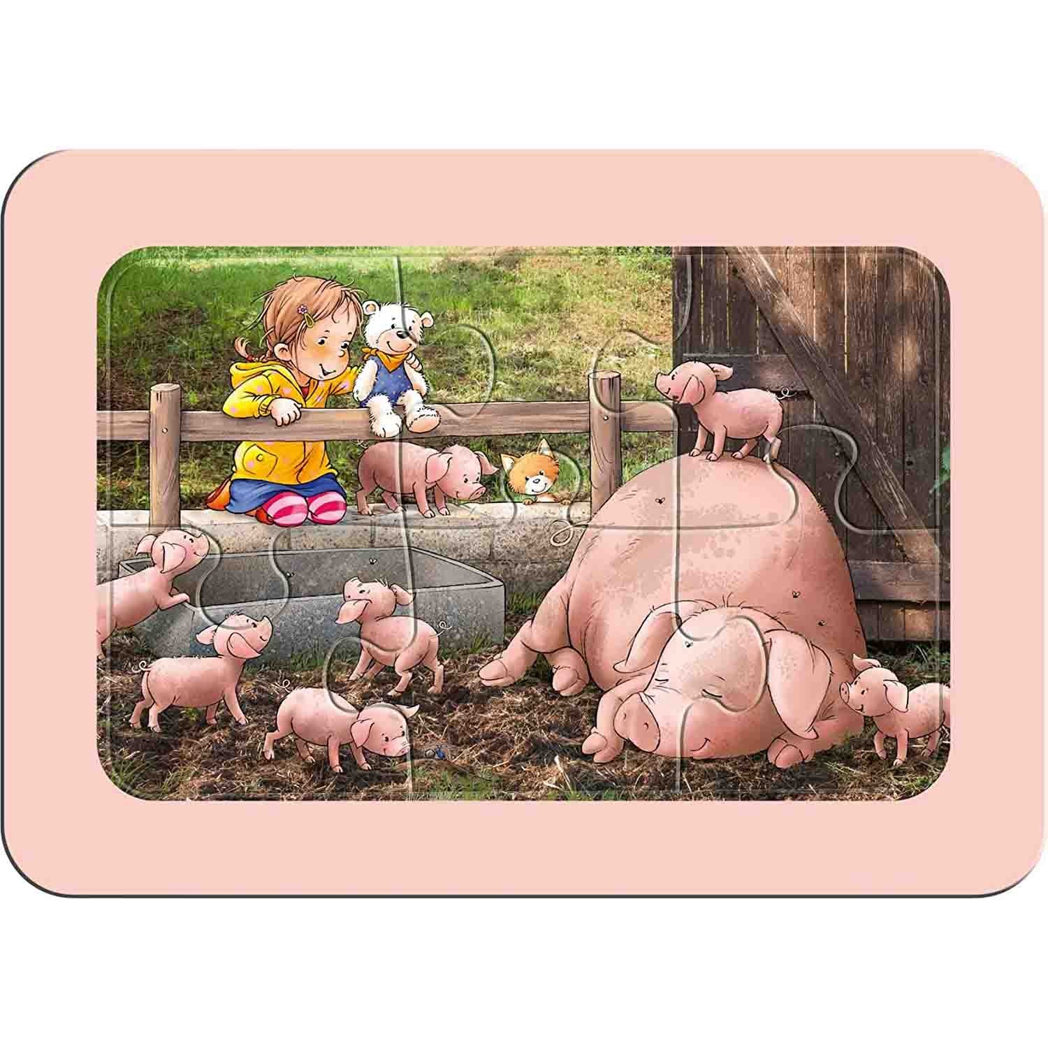 Puzzle 3x6 Piese Ravensburger - Animale De La Ferma... 2
