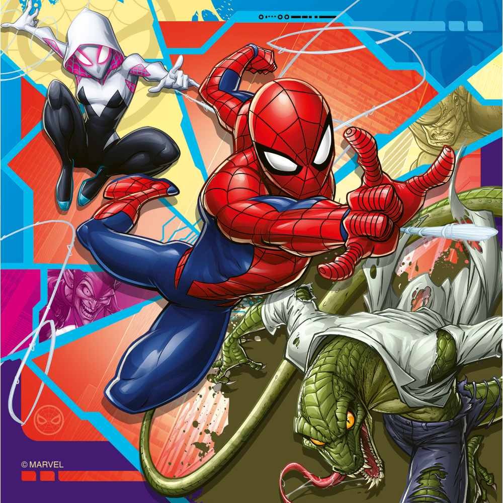 Puzzle 3x49 Piese Ravensburger - Marvel Spiderman (Ravensburger-04115)