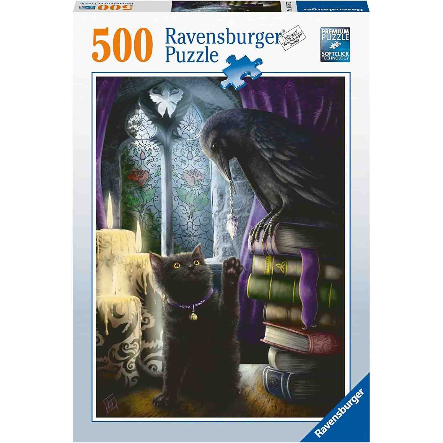 Puzzle 500 Piese Ravensburger - Pisica Neagra Si Corb... 2