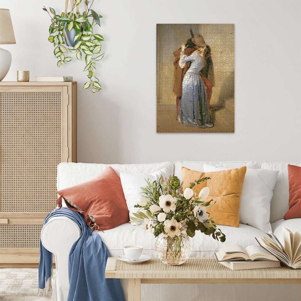 Puzzle 1000 Piese Ravensburger - Hayez Sarutul (Ravensburger-00061)