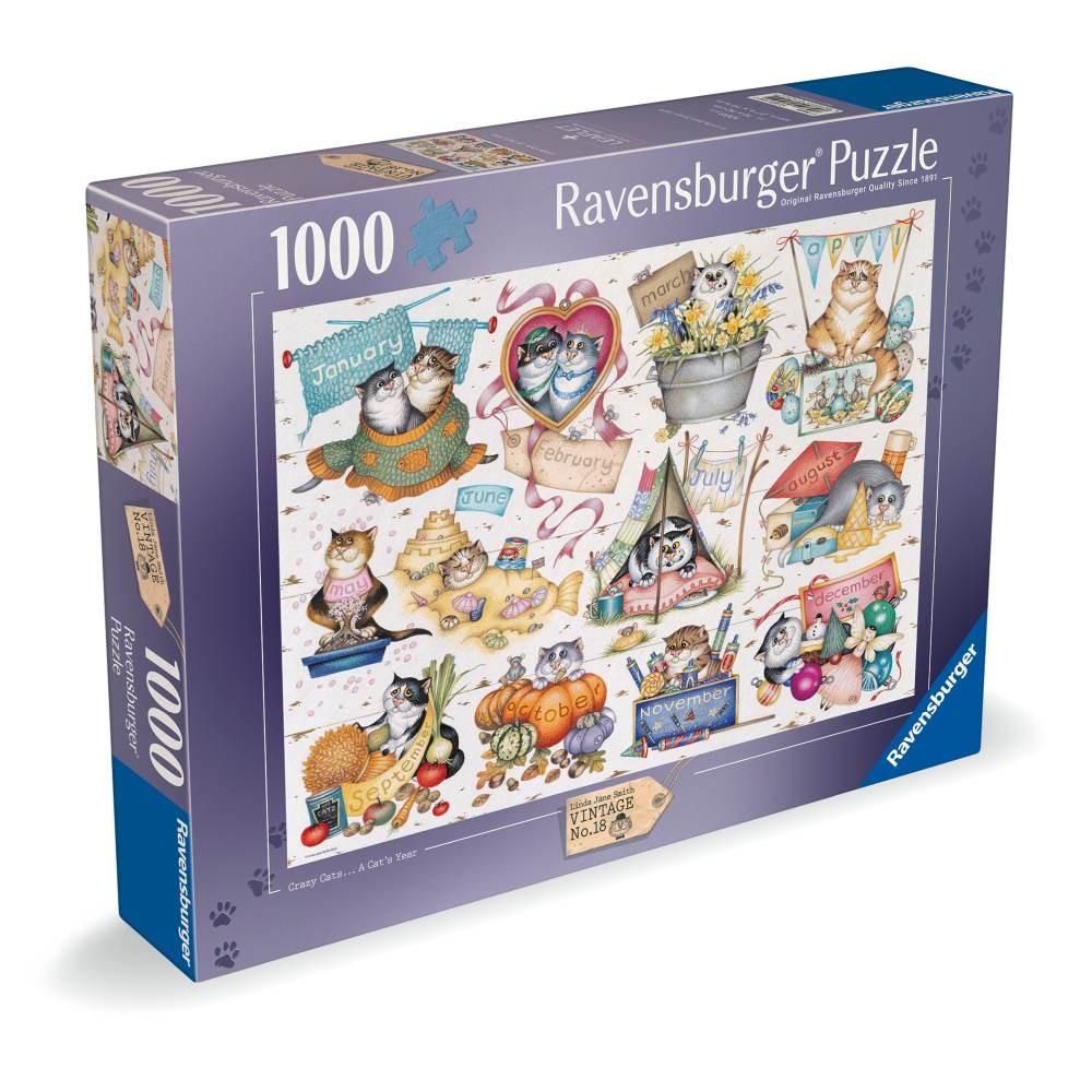 Puzzle 1000 Piese Ravensburger - Calendarul Pisicutelor... 2