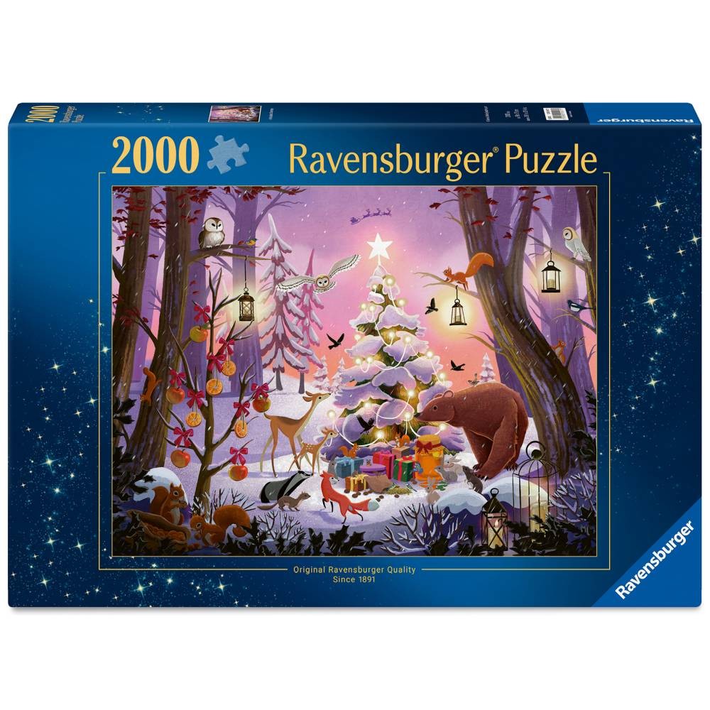 Puzzle 2000 Piese Ravensburger - Craciunul in Padure (Ravensburger-01417)