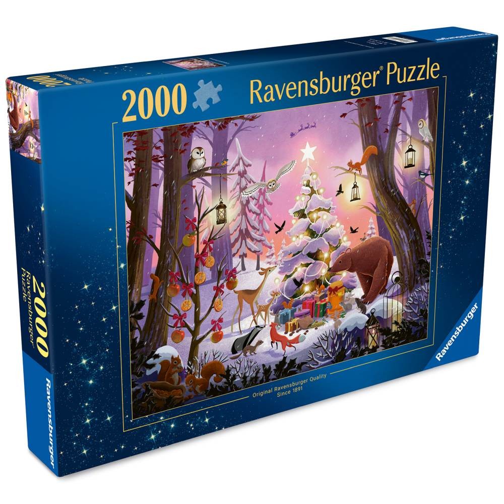 Puzzle 2000 Piese Ravensburger - Craciunul in Padure (Ravensburger-01417)