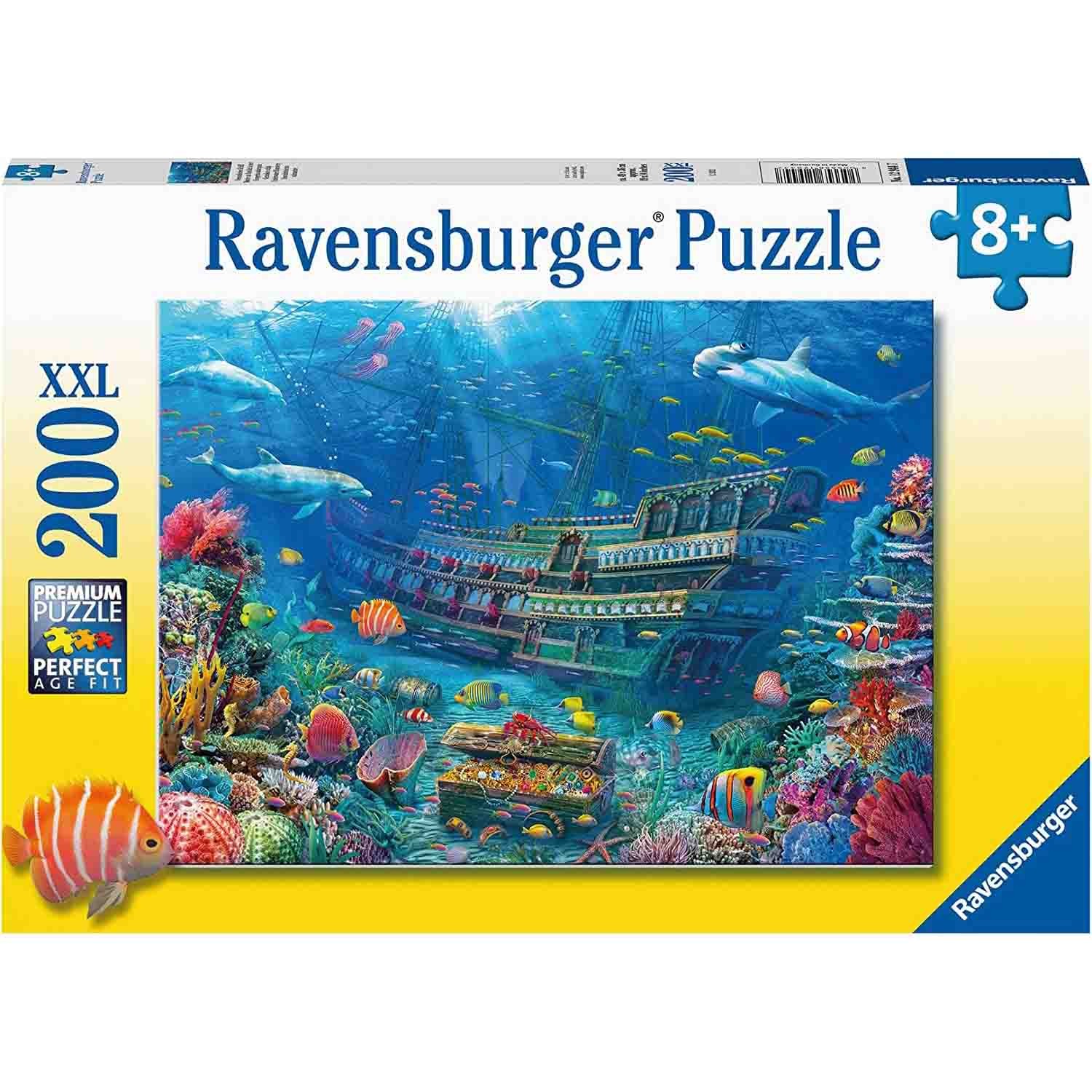 Puzzle 200 Piese Ravensburger - Comoara Subacvatica (Ravensburger-12944)