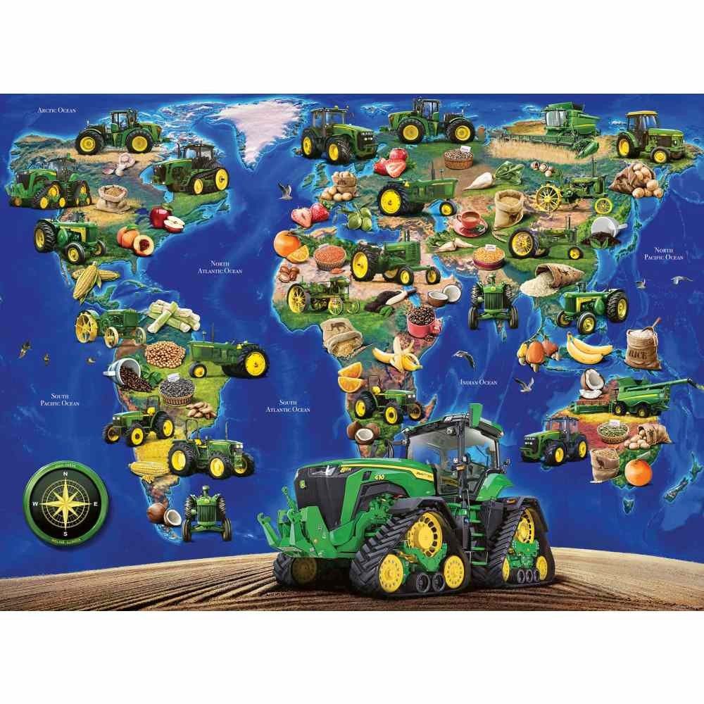 Puzzle 300 Piese Ravensburger - Harta John Deere (Ravensburger-12984)