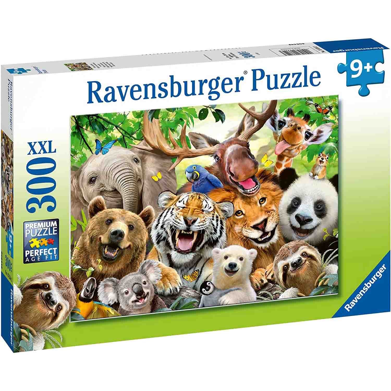 Puzzle 300 Piese Ravensburger - Selfie Cu Animale Exotice (Ravensburger-13354)
