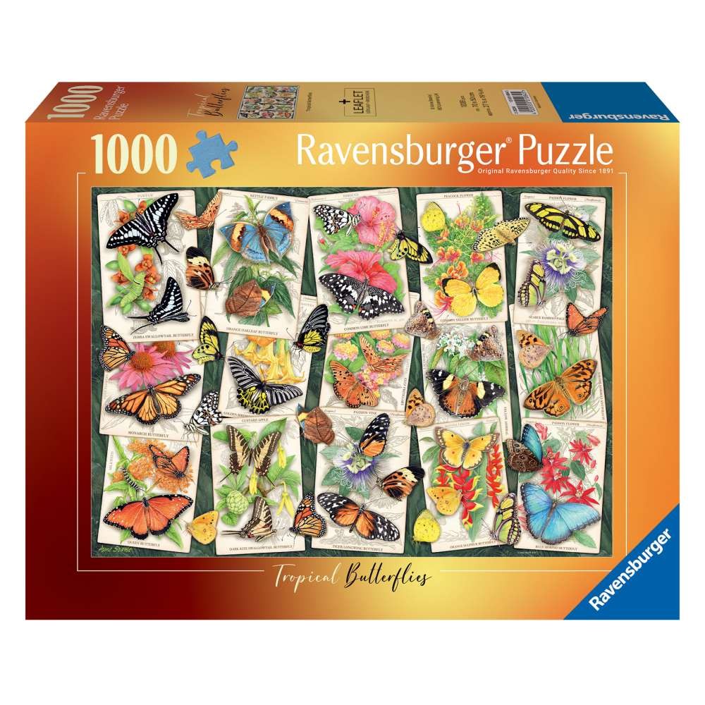 Puzzle 1000 Piese Ravensburger - Fluturi Tropicali... 2