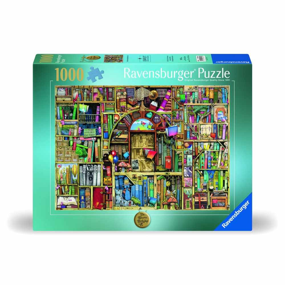 Puzzle 1000 Piese Ravensburger - Libraria Bizara (Ravensburger-00300)
