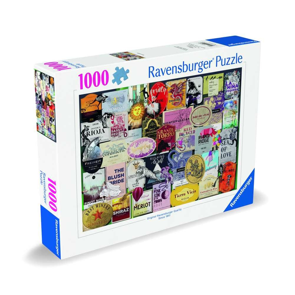 Puzzle 1000 Piese Ravensburger - Colectia Etichete De Vin...