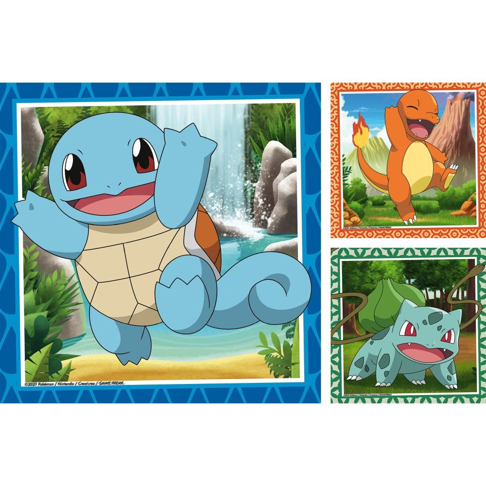 Puzzle 3x49 Piese Ravensburger - Personaje Pokemon (Ravensburger-05586)