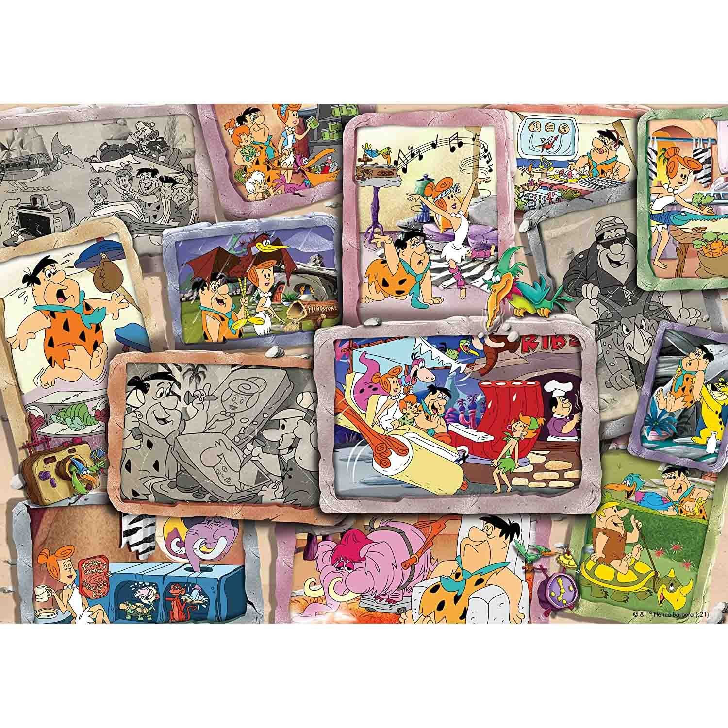 Puzzle 1000 Piese Ravensburger - Familia Flintstone...