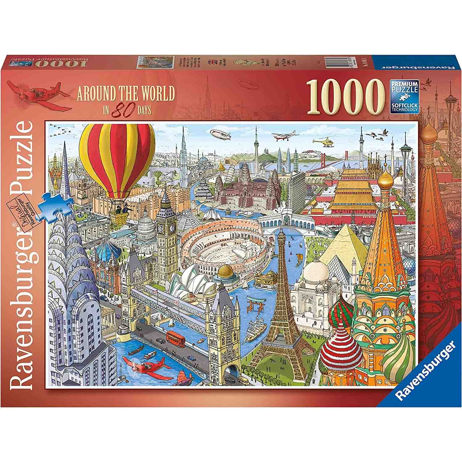 Puzzle 1000 Piese Ravensburger - Ocolul Pamantului in 80... 2