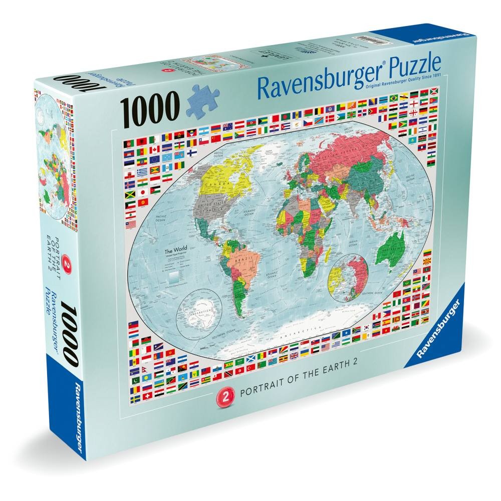 Puzzle 1000 Piese Ravensburger - Portretul Pamantului (Ravensburger-00052)