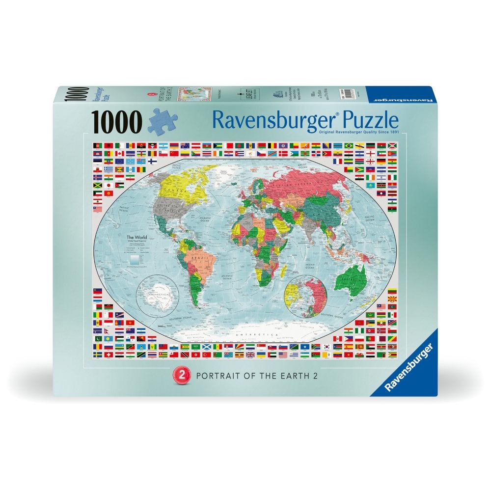 Puzzle 1000 Piese Ravensburger - Portretul Pamantului (Ravensburger-00052)
