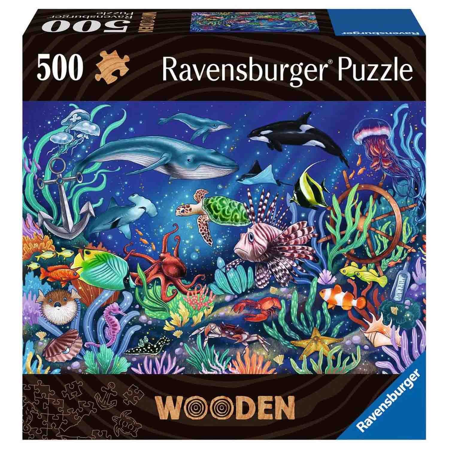 Puzzle 500 Piese Ravensburger - Lemn...