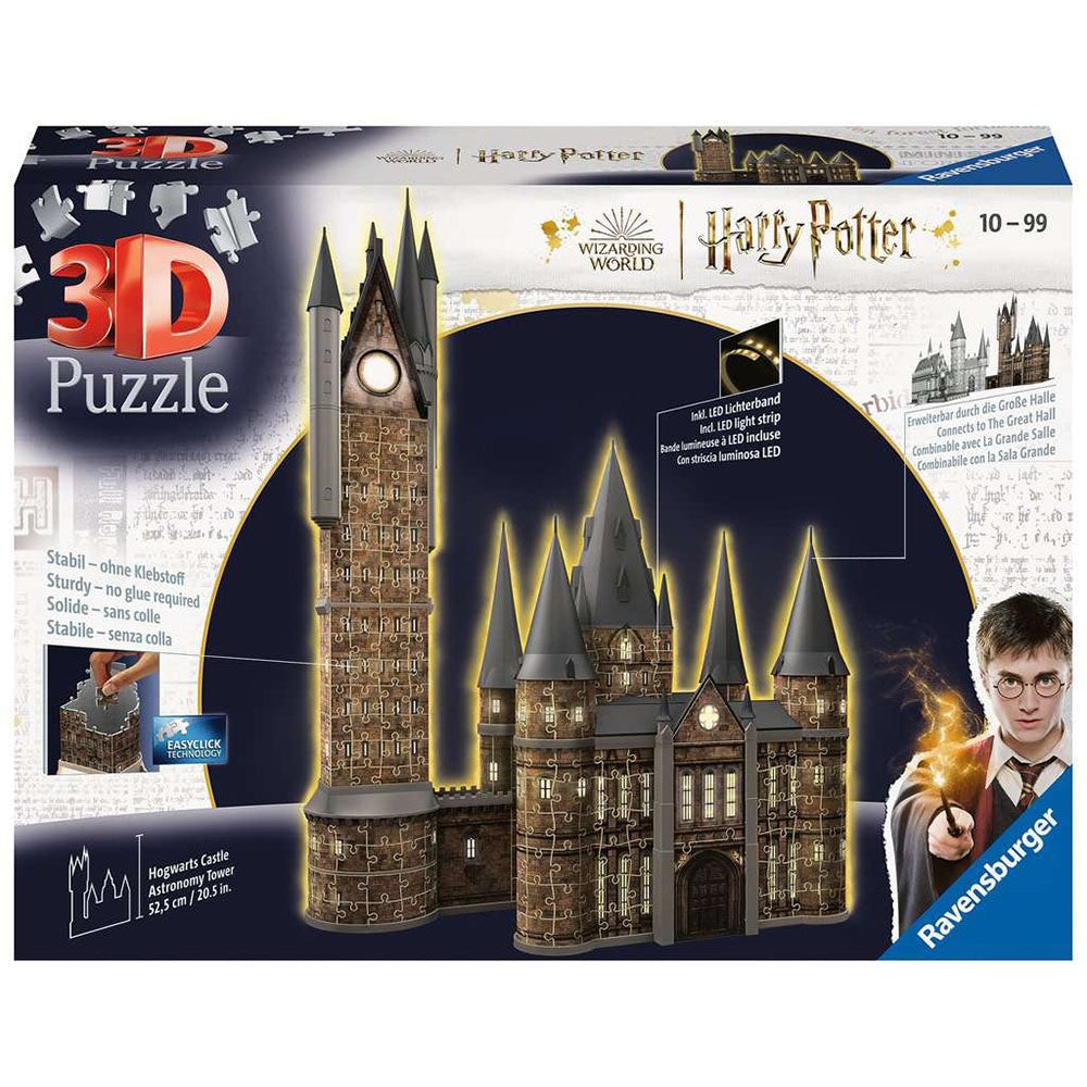 Puzzle 540 Piese 3D Cu LED Ravensburger - Harry Potter Turn Astronomie (Ravensburger-11551)