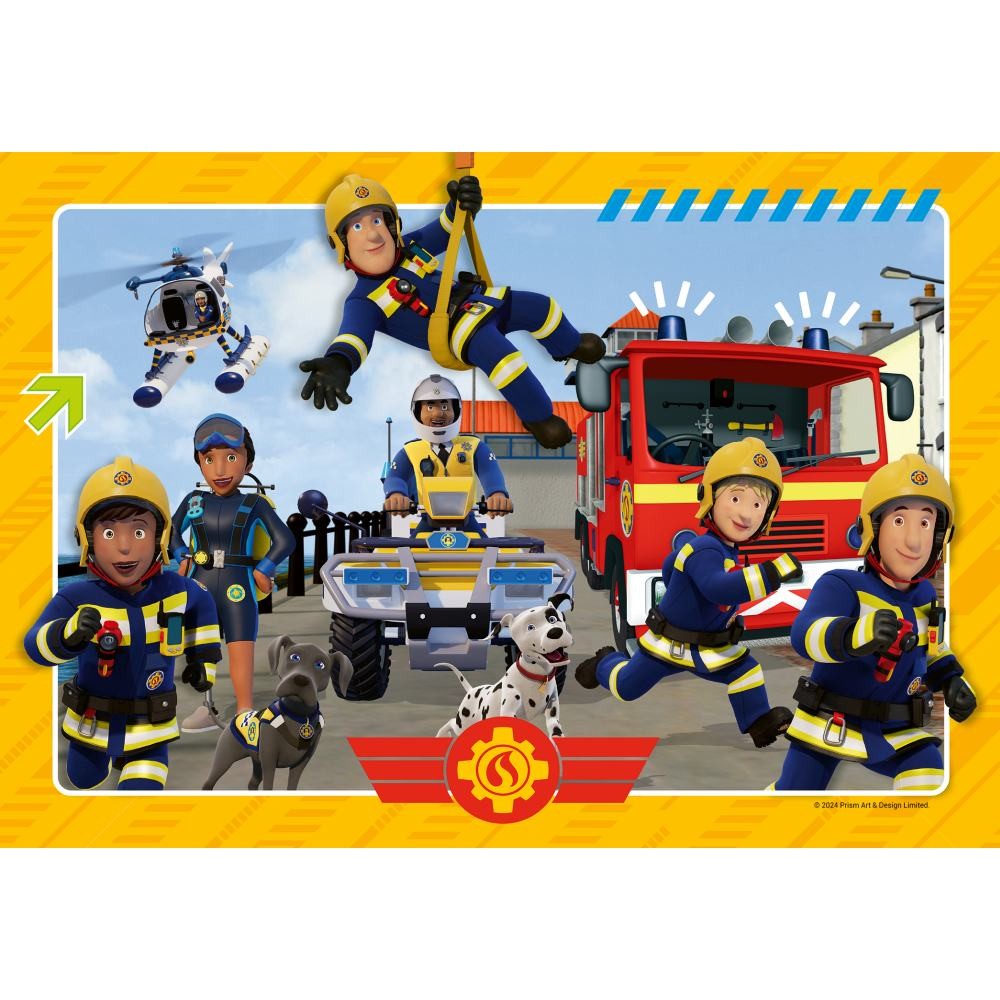 Puzzle 2x12 Piese Ravensburger - Pompierul Sam Si Prietenii (Ravensburger-01031)