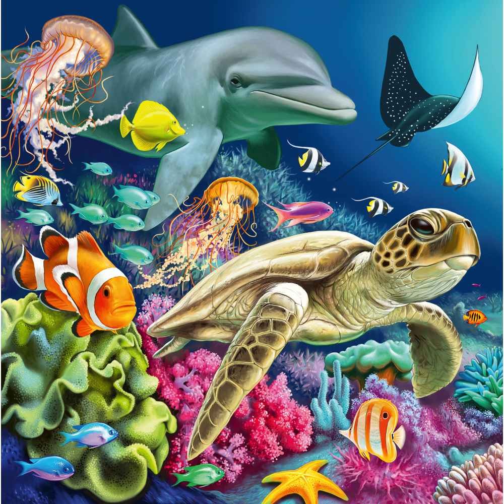 Puzzle 3x49 Piese Ravensburger - Animale in Lumea...