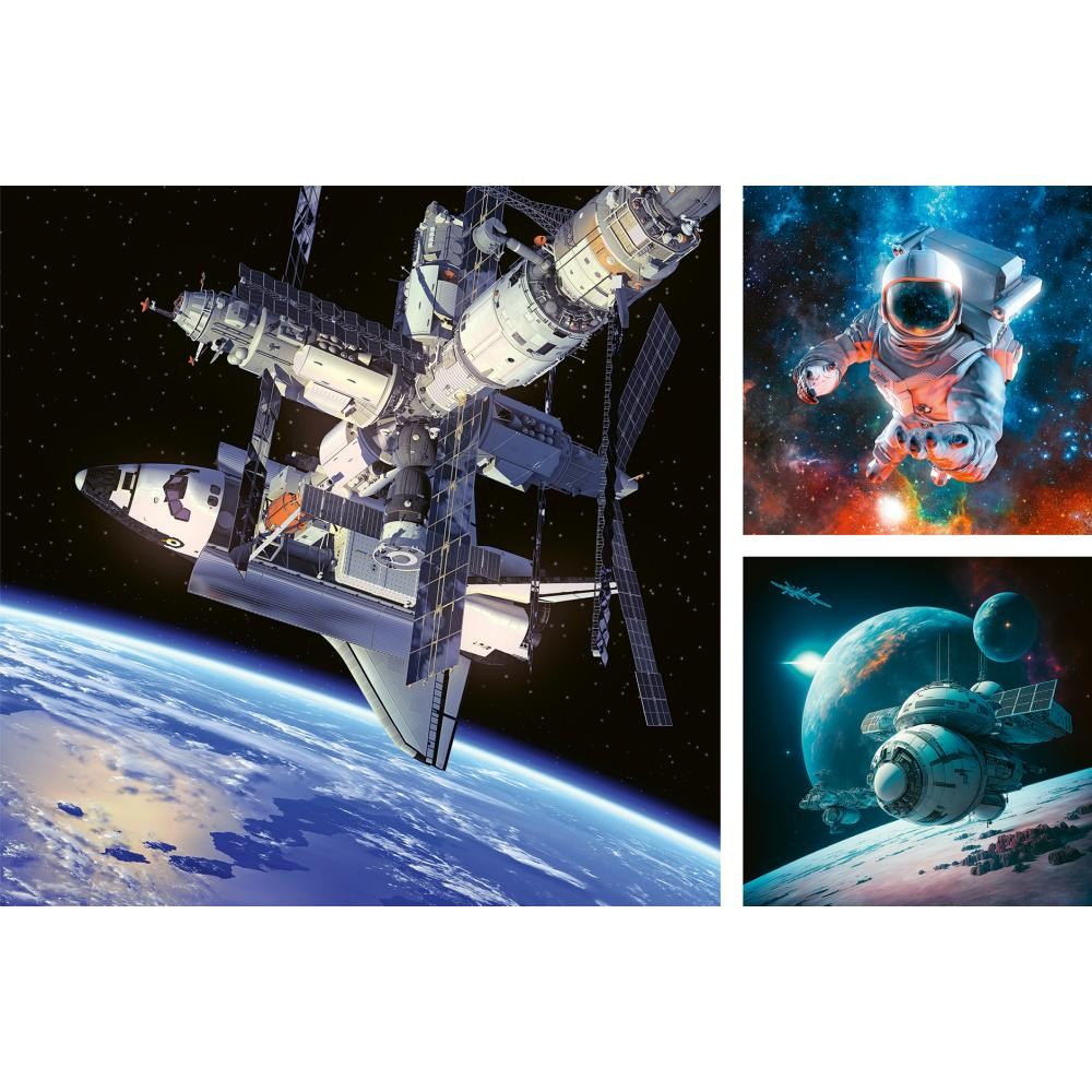 Puzzle 3x49 Piese Ravensburger - in Spatiu (Ravensburger-00860)