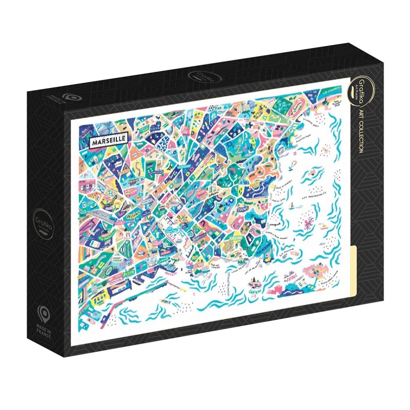 Puzzle 1000 piese Grafika - Antoine Corbineau: Marseille (Grafika-F-33752)