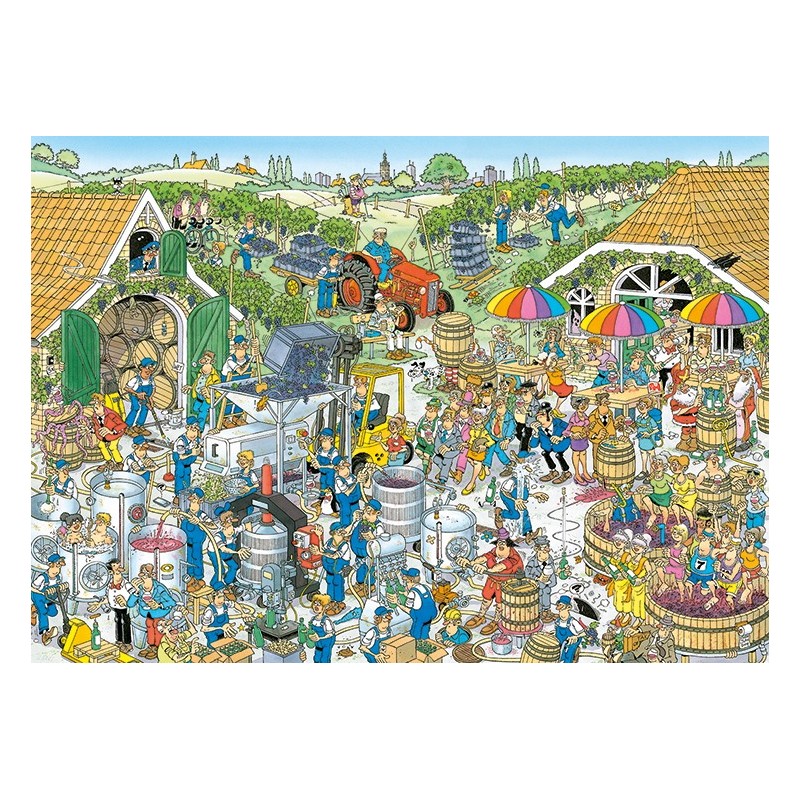 Puzzle 1000 piese Jumbo - Jan Van Haasteren: The Winery (Jumbo-00604)