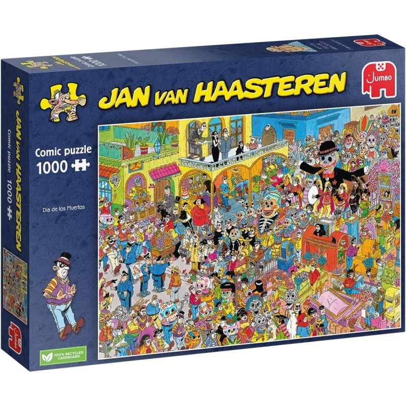 Puzzle 1000 piese Jumbo - Jan Van Haasteren: Dia de Los Muertos (Jumbo-00614)