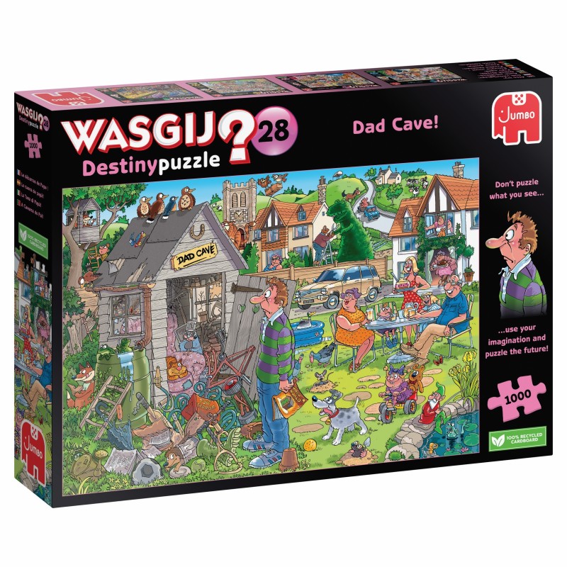 Puzzle 1000 piese Jumbo - Wasgij Destiny 28 - Dad Cave ! (Jumbo-00597)